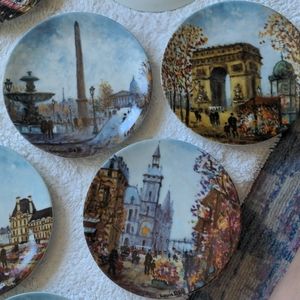 12 LIMOGES PARIS plates set-12 porcelaine French